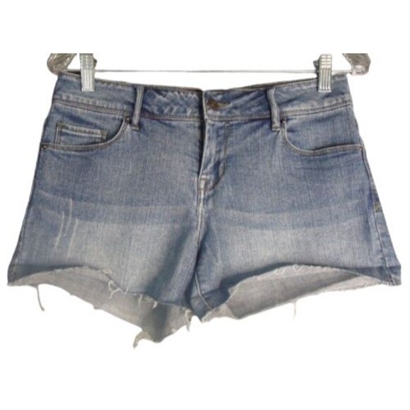Delia's Taylor Cut Off Short Shorts-2.5" Inseam-Low Rise Denim Juniors Size 9/10 - Picture 1 of 8